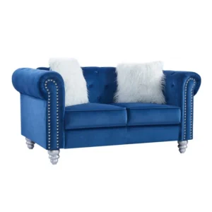 mobiliario-contract-sofa chester style 2 plazas tapizado velvet azul 67
